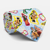 バディ小妖精や小人とサンタノースポールパターン ネクタイ (ロール)