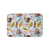 バディ小妖精や小人とサンタノースポールパターン バスマット (正面)