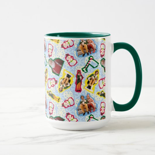 バディ小妖精や小人とサンタノースポールパターン マグカップ (右)