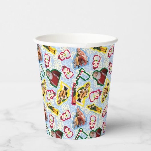 バディ小妖精や小人とサンタノースポールパターン 紙コップ (右)