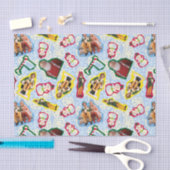 バディ小妖精や小人とサンタノースポールパターン 薄葉紙 (クラフト)