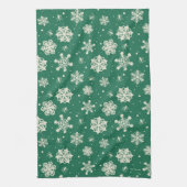 バディ小妖精や小人スノーフレーク・パターン キッチンタオル (縦)