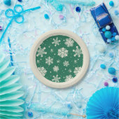 バディ小妖精や小人スノーフレーク・パターン ペーパープレート (パーティー)