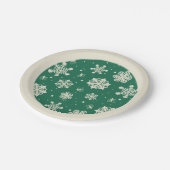 バディ小妖精や小人スノーフレーク・パターン ペーパープレート (アングル)