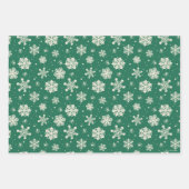 バディ小妖精や小人スノーフレーク・パターン ラッピングペーパーシート (正面)