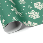 バディ小妖精や小人スノーフレーク・パターン ラッピングペーパー (ロールコーナー)