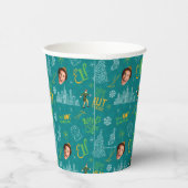 バディ小妖精や小人ティール（緑がかった色）引用文パターン 紙コップ (右)