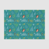 バディ小妖精や小人ティール（緑がかった色）引用文パターン 薄葉紙 (正面)