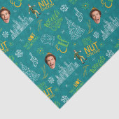 バディ小妖精や小人ティール（緑がかった色）引用文パターン 薄葉紙 (詳細)