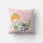 バディ小妖精や小人誰かハグが必要か? クッション (正面)