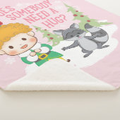 バディ小妖精や小人誰かハグが必要か？ シェルパブランケット (3/4)