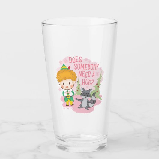 バディ小妖精や小人誰かハグが必要か？ タンブラーグラス (正面)