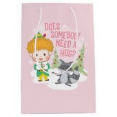 バディ小妖精や小人誰かハグが必要か？ ミディアムペーパーバッグ (正面)