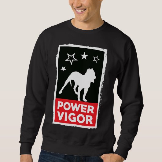 バディ最高のドッグピットブルタガドグ スウェットシャツ (正面)