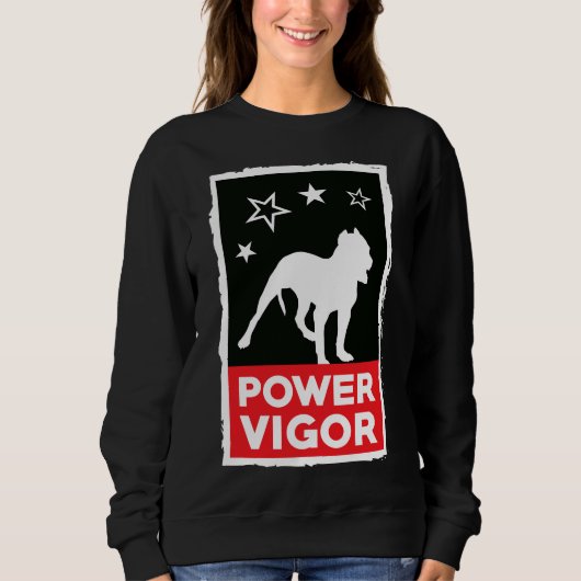 バディ最高のドッグピットブルタガドグ スウェットシャツ (正面)