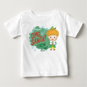 バディ・ザ・エルフ なんてこった サンタ! 彼のことを知ってる! ベビーTシャツ