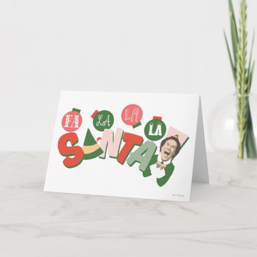 バディ・ザ・エルフ | ファ・ラ・ラ・ラ・サンタ カード (正面)