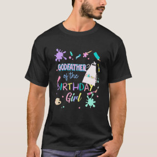 バデーガールの教父 Little Artist ペイント 誕生日 Tシャツ