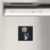 バトおもしろいロ飛行士の自閉症意識宇宙値リスト マグネット (インサイチュ (食洗機))