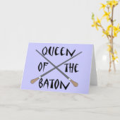 バトおもしろいン指揮者ギフトの女王 カード (黄色い花)