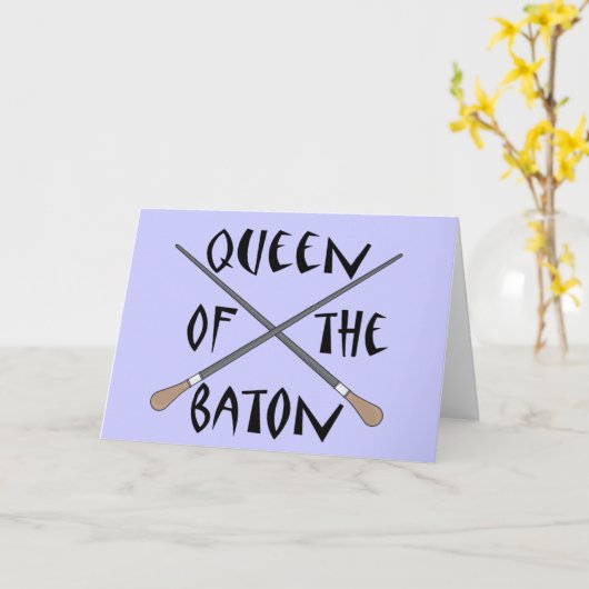 バトおもしろいン指揮者ギフトの女王 カード (黄色い花)