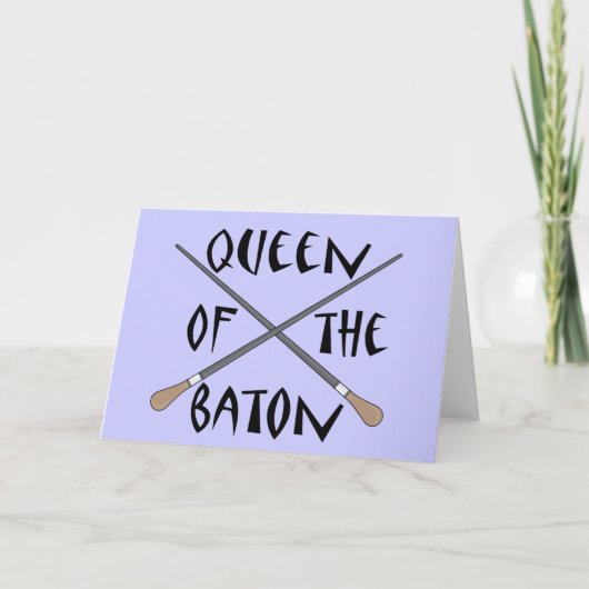 バトおもしろいン指揮者ギフトの女王 カード (正面)