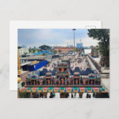 バトゥケーブスの入り口の門屋根 ポストカード (正面/裏面)