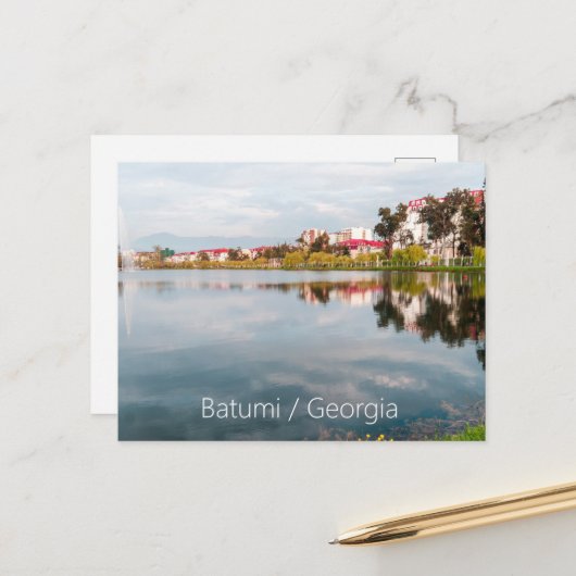 バトゥミの公園 ポストカード (正面/裏面インサイチュ)