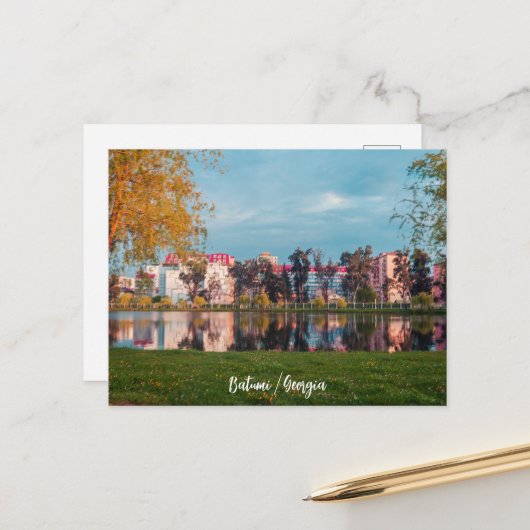 バトゥミの公園 ポストカード (正面/裏面インサイチュ)