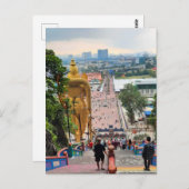 バトゥ洞窟から階段の裏にあるムルガン卿 ポストカード (正面/裏面)