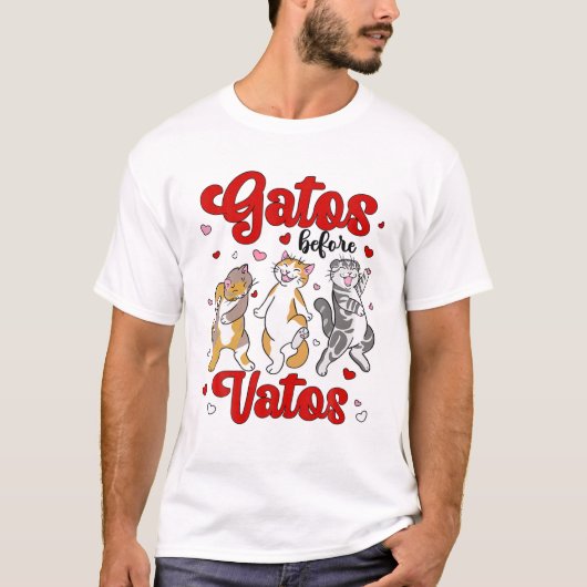 バトス前のガトスおもしろい Tシャツ (正面)