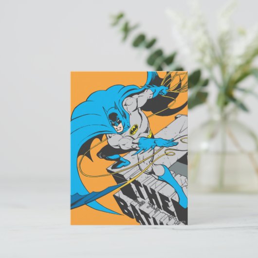 バトマンが屋上でバタラン投げ ポストカード (スタンド正面)