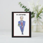 バトラー殺人謎招待状葉書 インビテーションポストカード (スタンド正面)