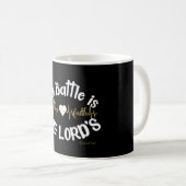 バトルは主のKJV聖なる書物、 経典引用文 コーヒーマグカップ (正面右)