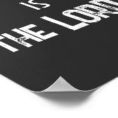 バトルは主のKJV聖書の聖句引用文 ポスター (角)