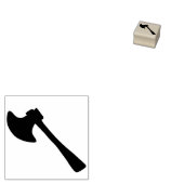 バトルアックスシルエットアートスタンプ ラバースタンプ (押印)