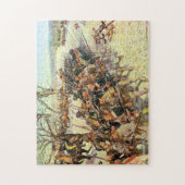 バトルオブギルフォードコートハウスアメリカ革命 ジグソーパズル (縦)