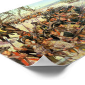 バトルオブギルフォードコートハウスアメリカ革命 ポスター (角)