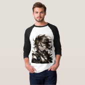 "バトルオーラ解放" Tシャツ (正面フル)