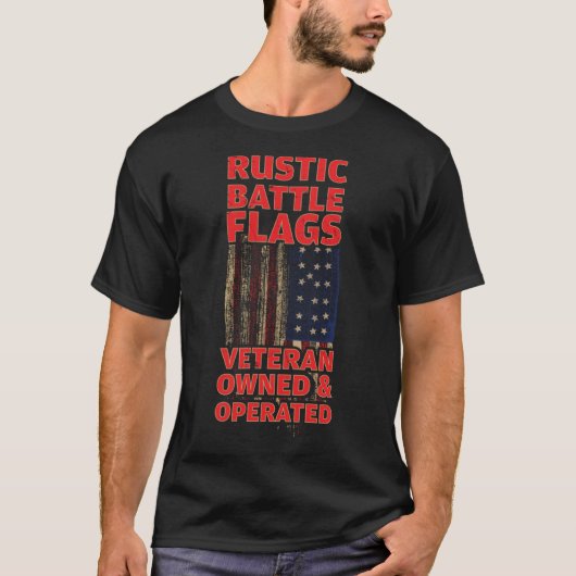 バトルカッコいいフラ素朴グ退役軍人所有の履歴 Tシャツ (正面)