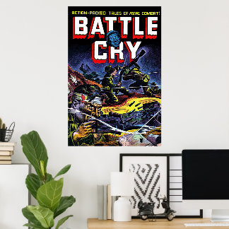バトルクライ07戦争ビンテージコミック ポスター
