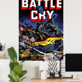 バトルクライ07戦争ヴィンテージ漫画 ポスター (ホームオフィス)