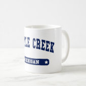 バトルクリークミシガンカレッジスタイルtシャツ コーヒーマグカップ (正面右)