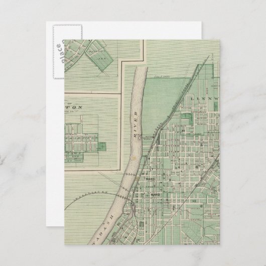 バトルグランドシティとラファイエットの計画 ポストカード (正面/裏面)