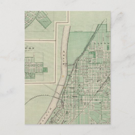 バトルグランドシティとラファイエットの計画 ポストカード (正面)