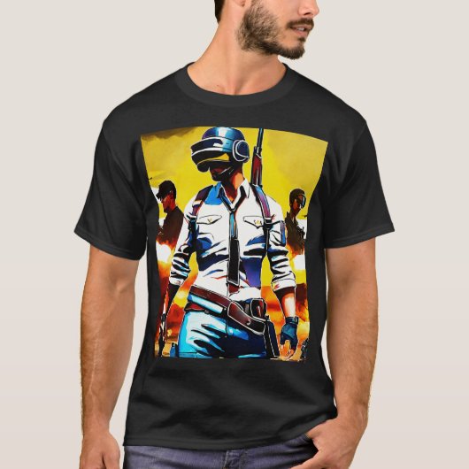 バトルグランドモバイルまたはPUBG Tシャツ (正面)