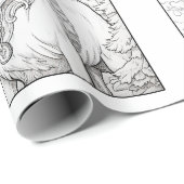 バトルサンタ&コカラーリングブック ラッピングペーパー (ロールコーナー)