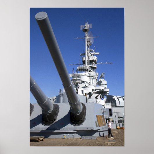 バトルシップ記念館の戦艦アラバマ ポスター (正面)