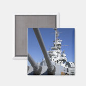 バトルシップ記念館の戦艦アラバマ マグネット (正面/裏面)