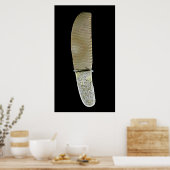 バトルシーンで彫られたナイフ ポスター (キッチン)